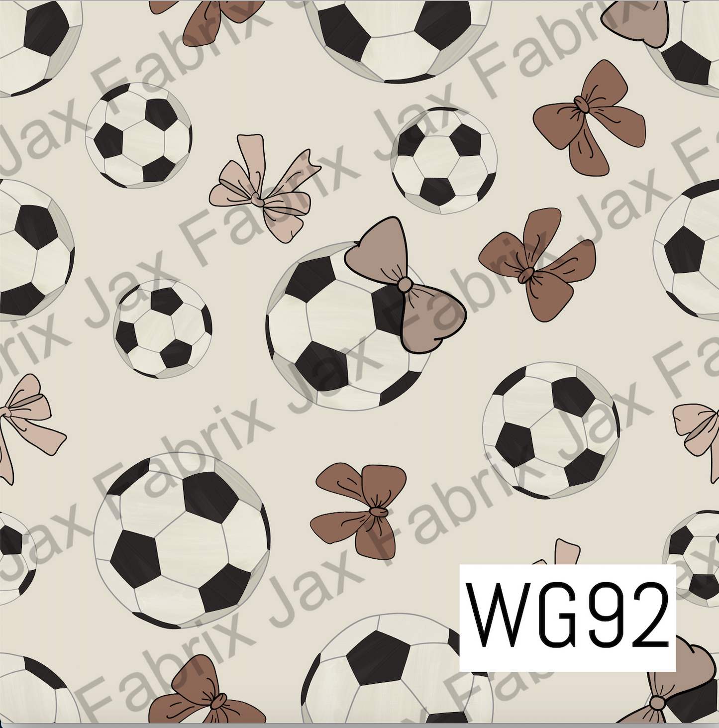 Vintage Soccer Balls And Bows WG92