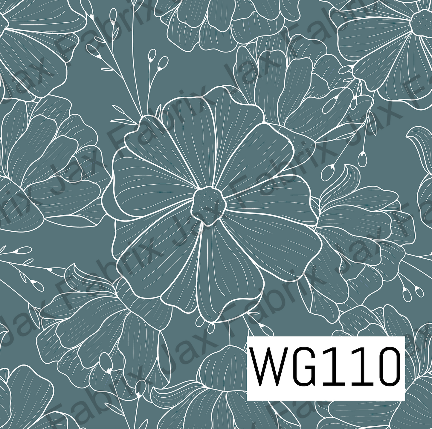 Blue Line Floral WG110