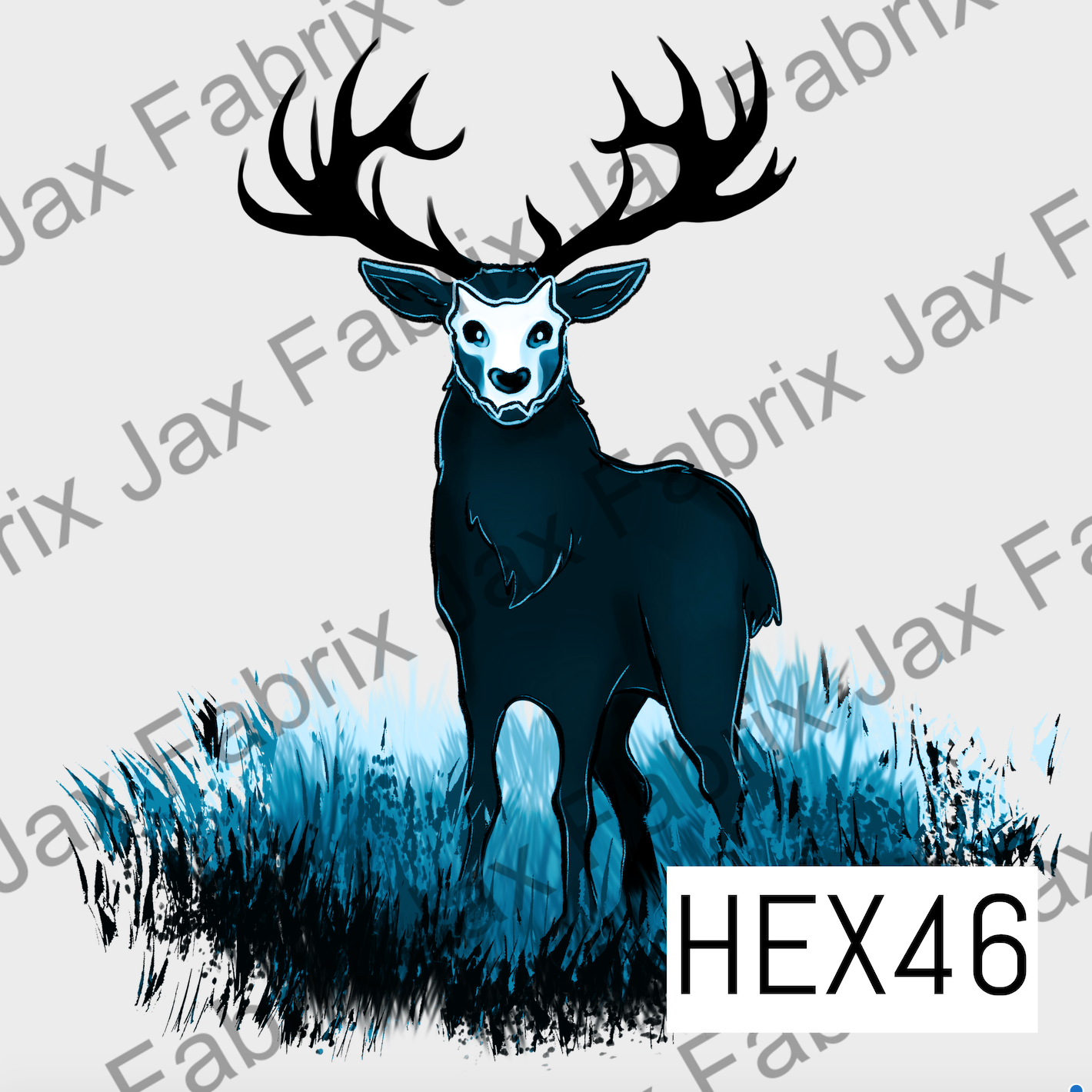 Reindeer Blue PNG HR46