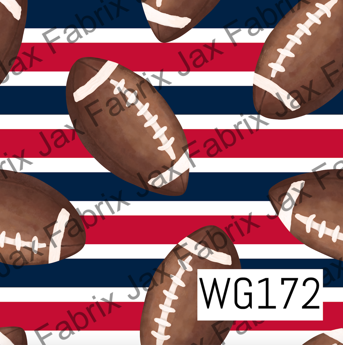 Dark Blue and Red Football WG172