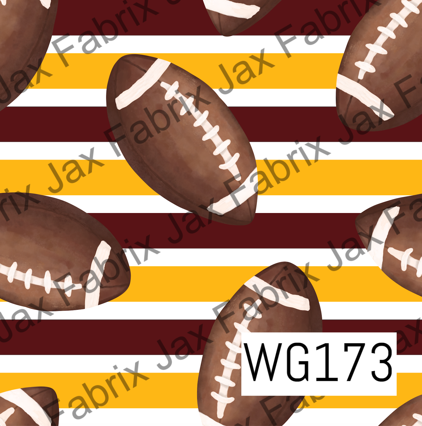 Maroon and Gold Football WG173