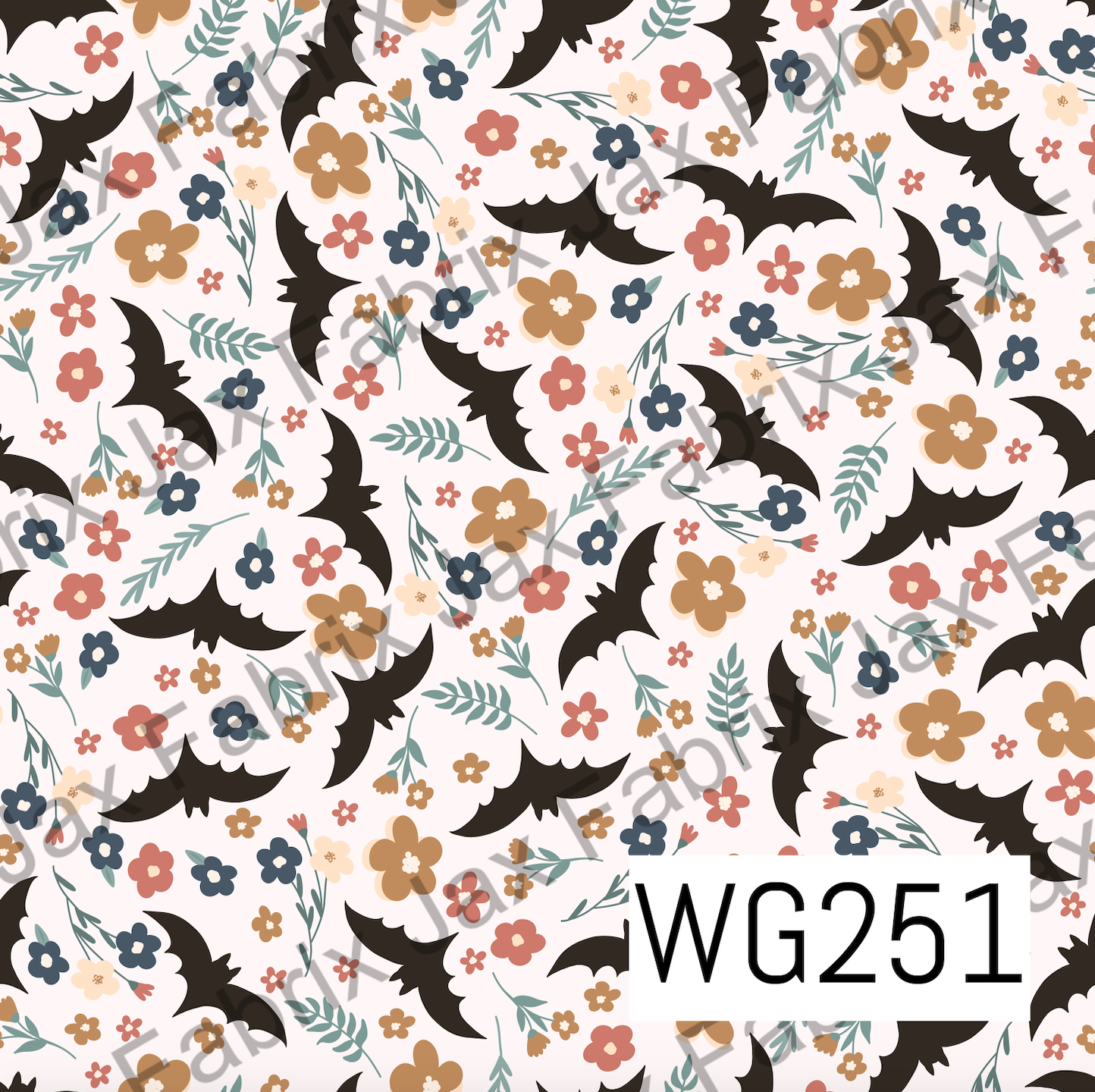 Dainty Fall Floral Bats WG251