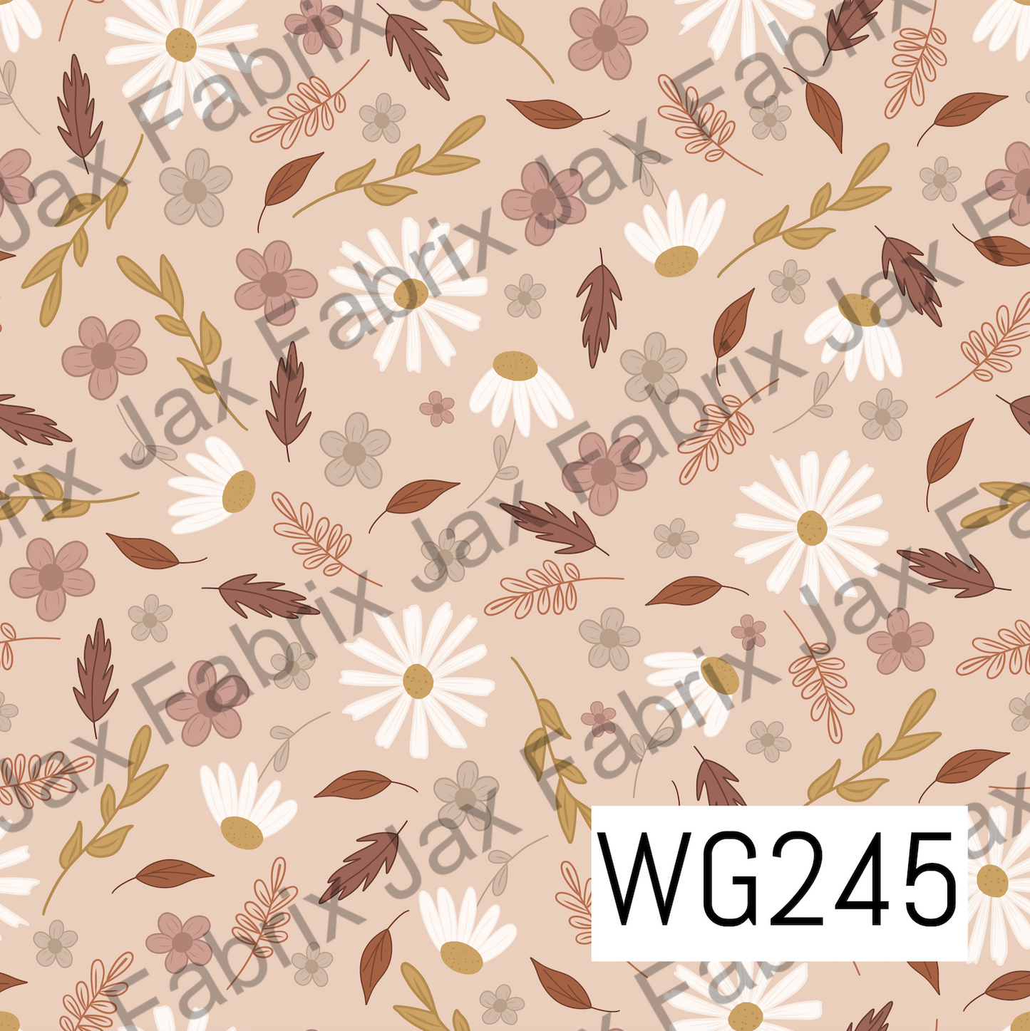 Fall Daisies and Leaves WG245
