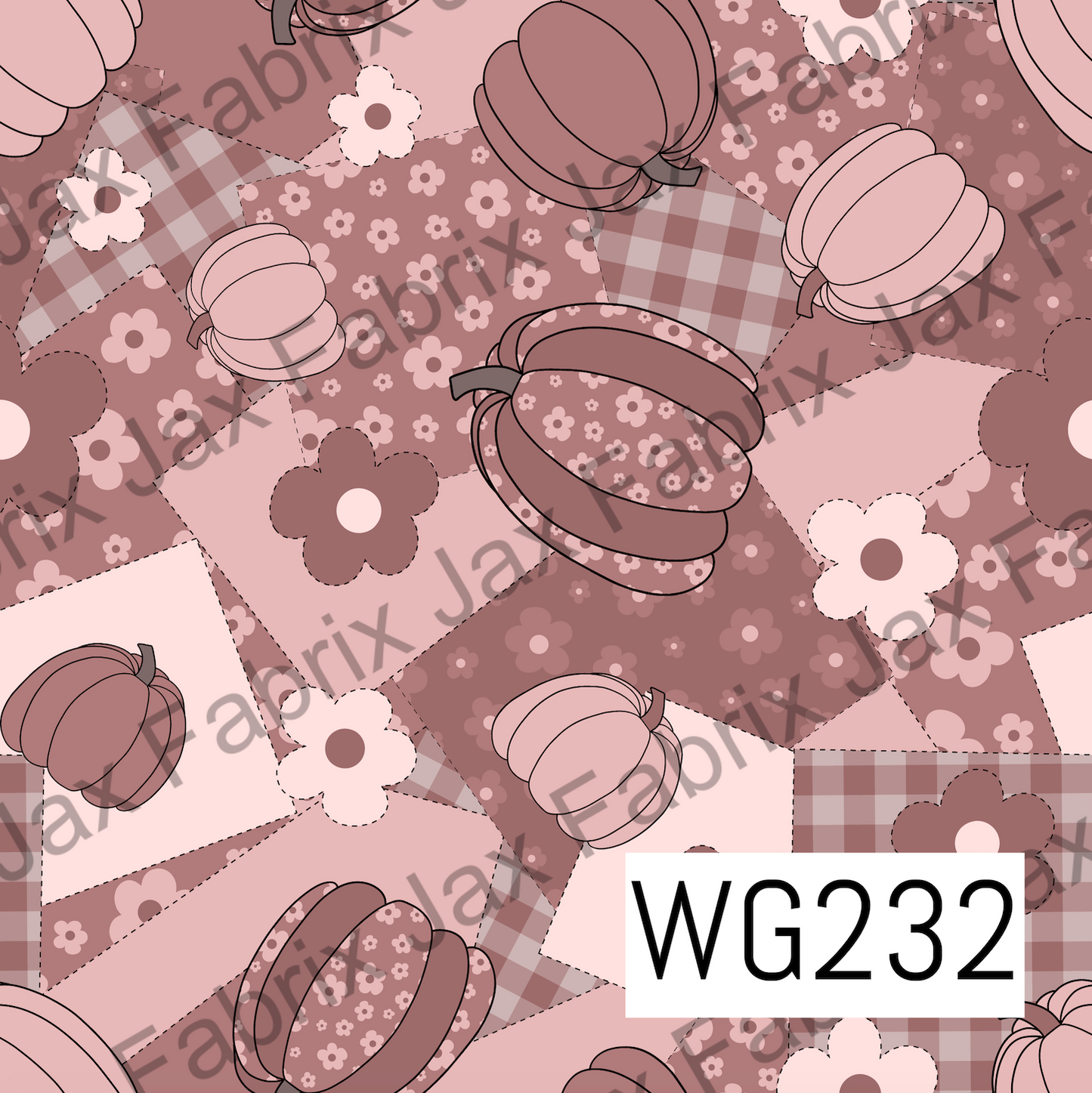 Mauve Boho Pumpkin Patchwork WG232