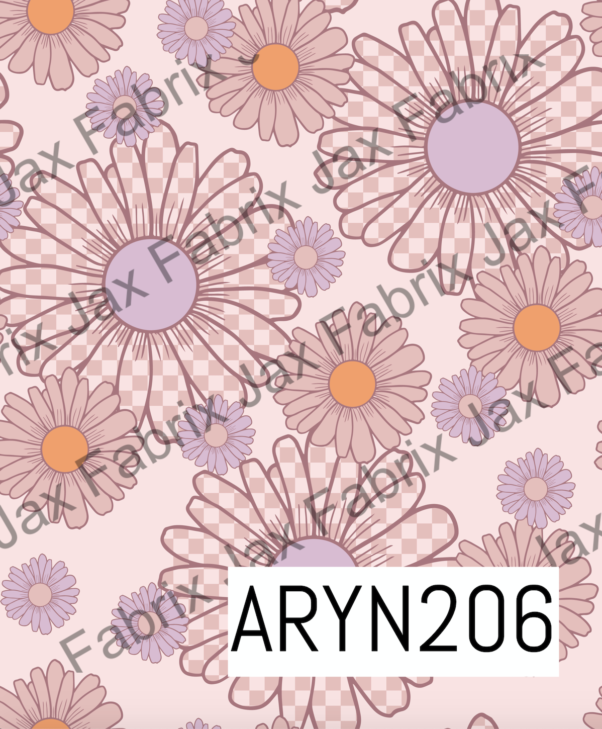 Retro Check Daisy Pink ARYN206