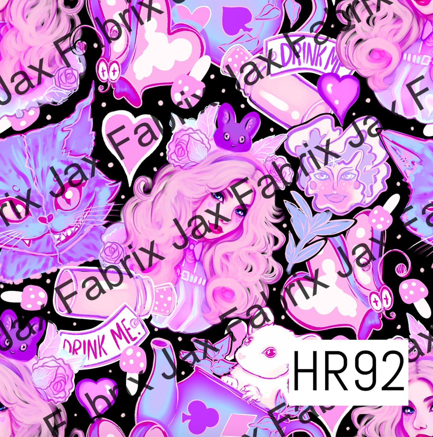 Wonderland Pastel/Black Toss HR92