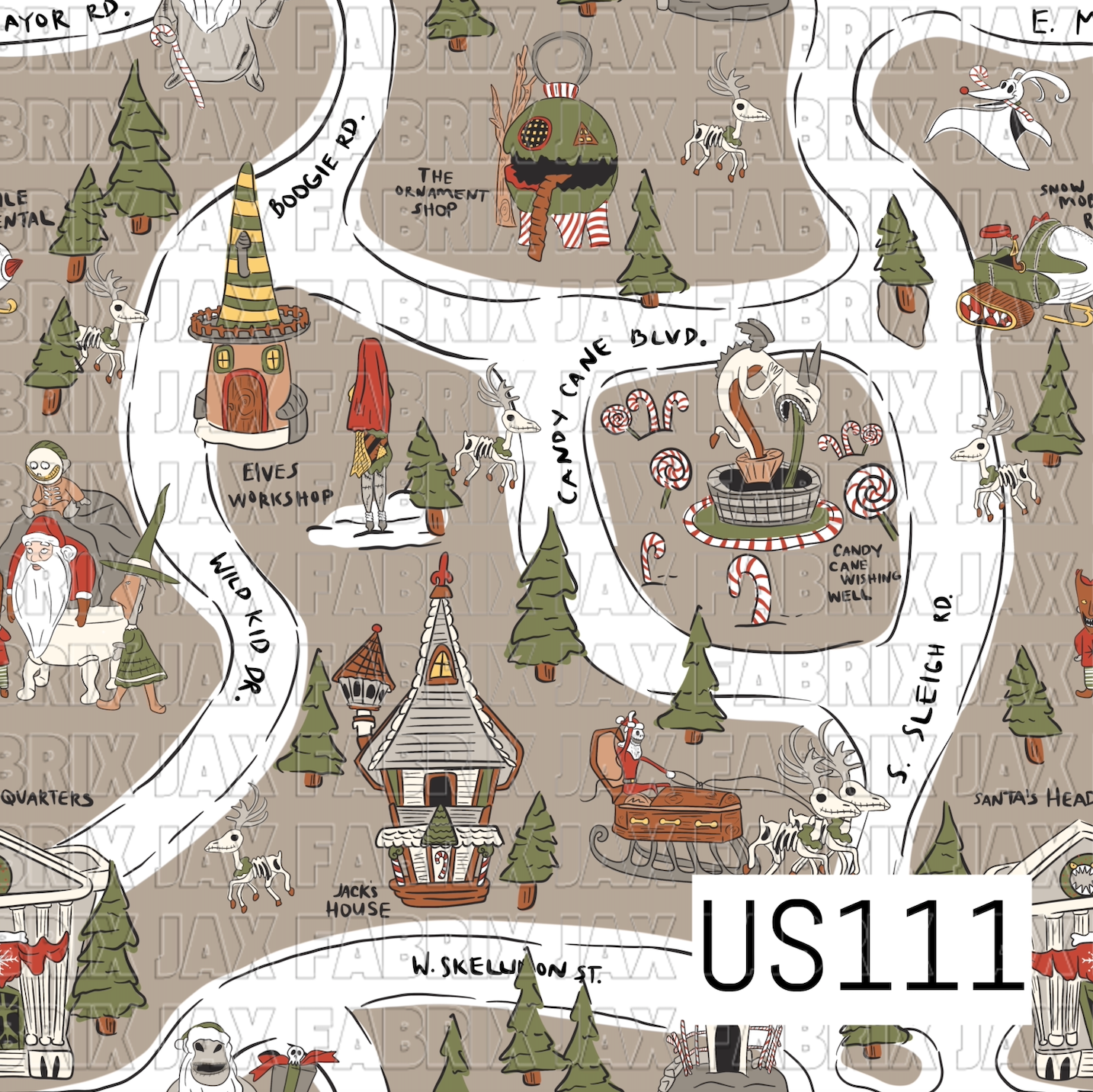 Nightmare Maps Taupe US111
