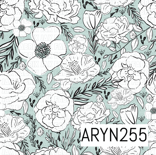 Simple Floral Green ARYN255