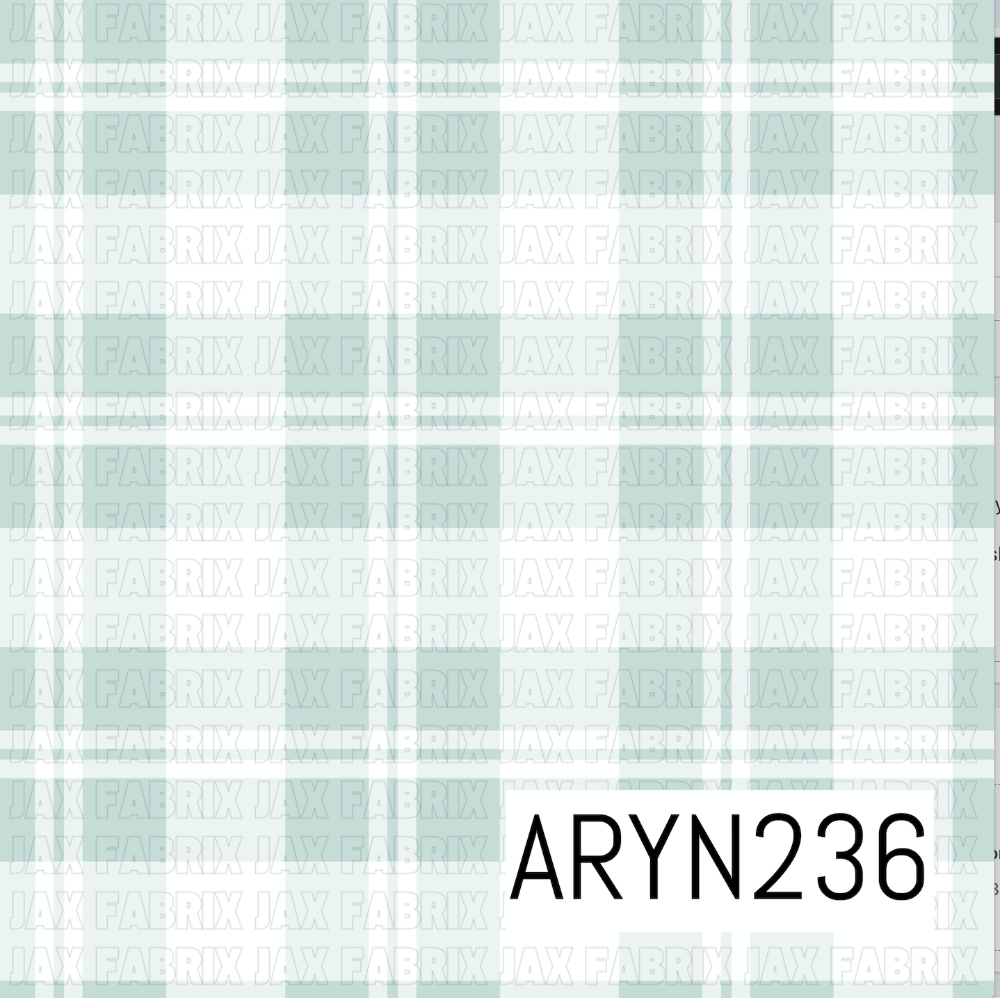 Plaid Mint ARYN236