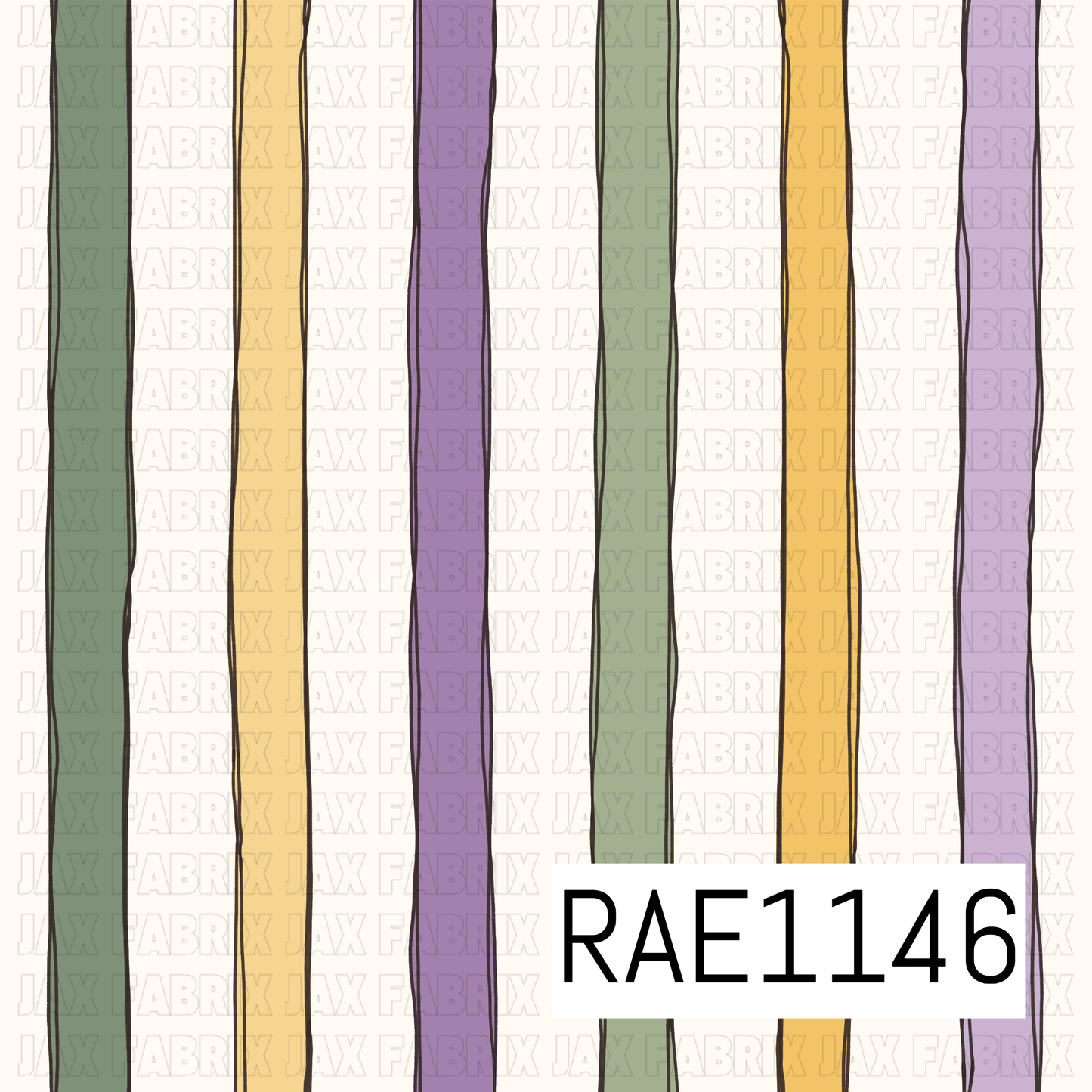Sketchy Lavender Sunflower Stripes RAE1146