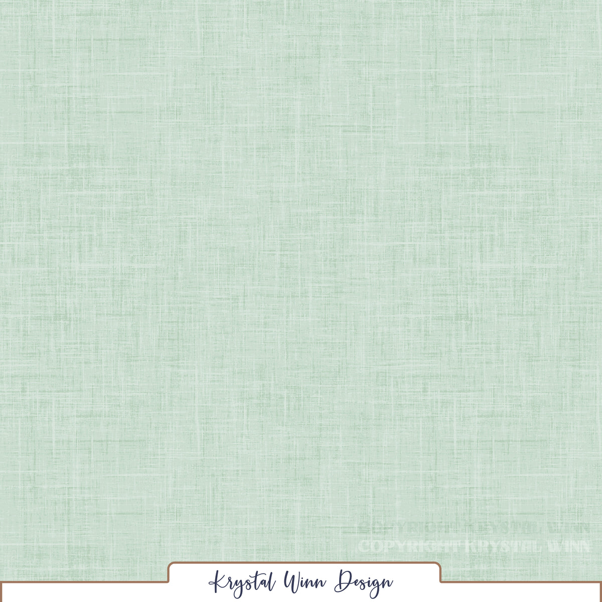 A soft, refreshing mint green solid featuring a delicate linen-inspired texture. Fine, overlapping horizontal and vertical lines in subtle shades of pale mint and white create a lightly woven, crosshatched appearance, adding gentle depth and an airy, understated finish.