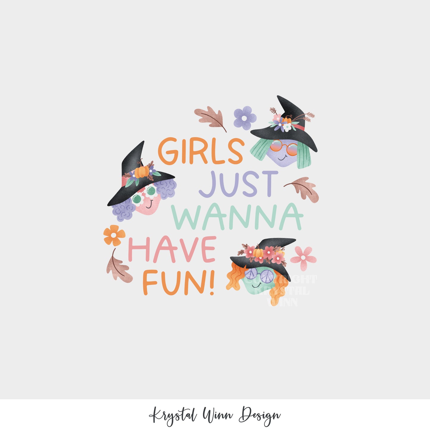 Panel - Spooky Cute Girls Just Wanna Have Fun KW872