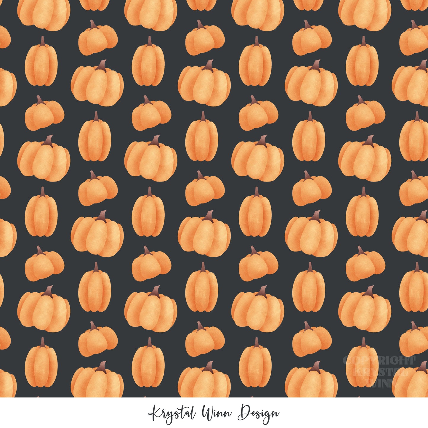Spooky Cute Pumpkins Black KW865