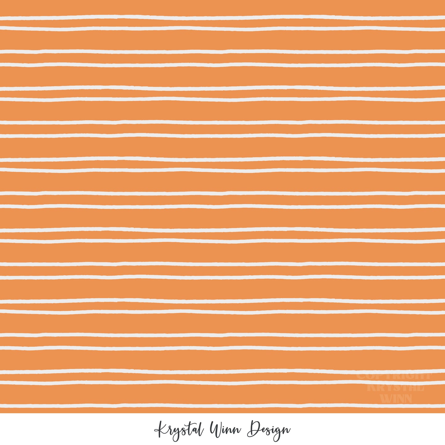 Spooky Cute Orange Stripes KW860
