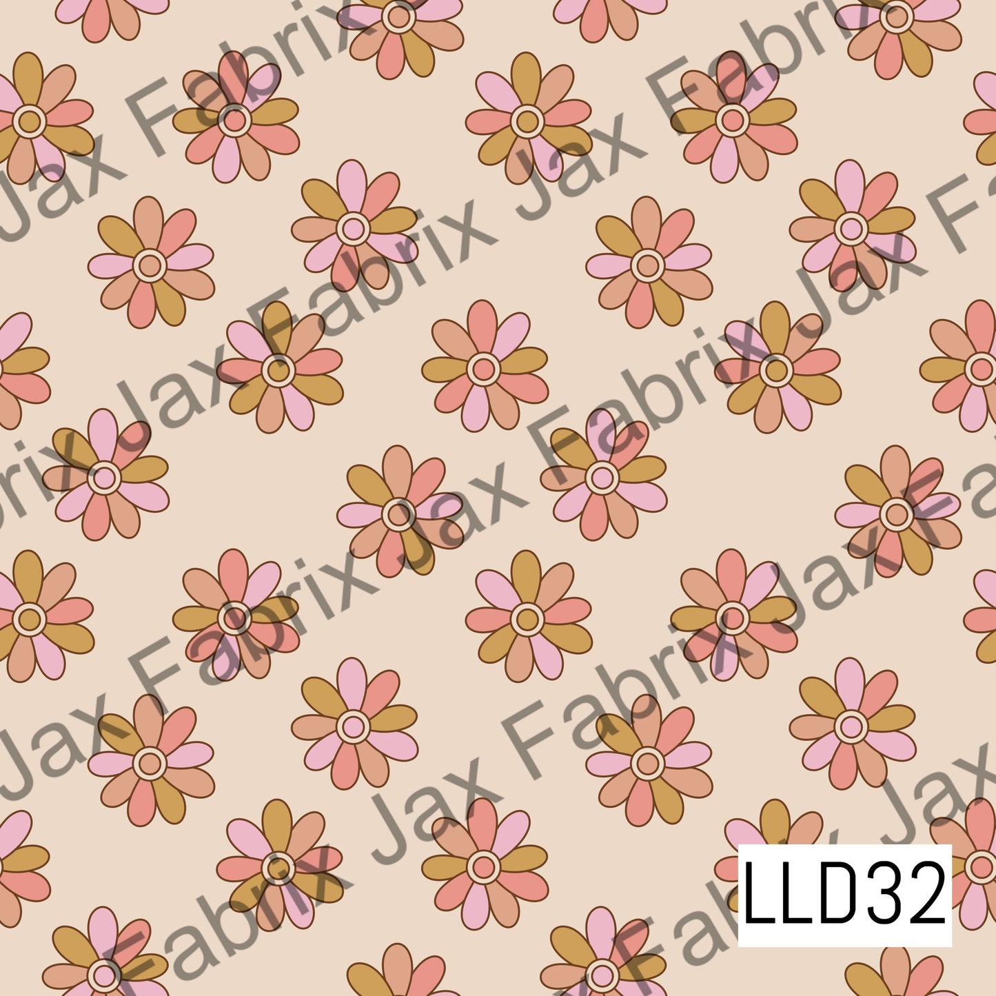 Spring Retro Flowers LLD32