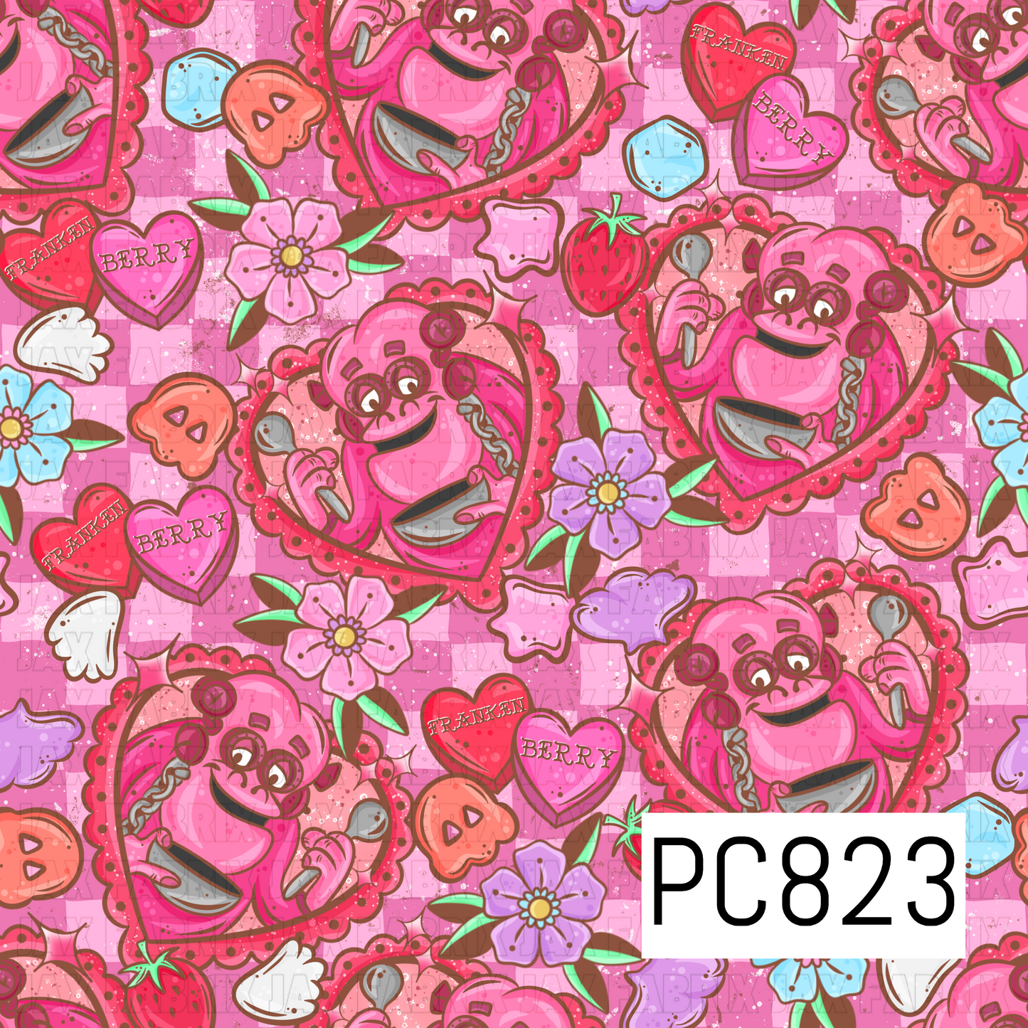 Strawberry Monster Check PC823