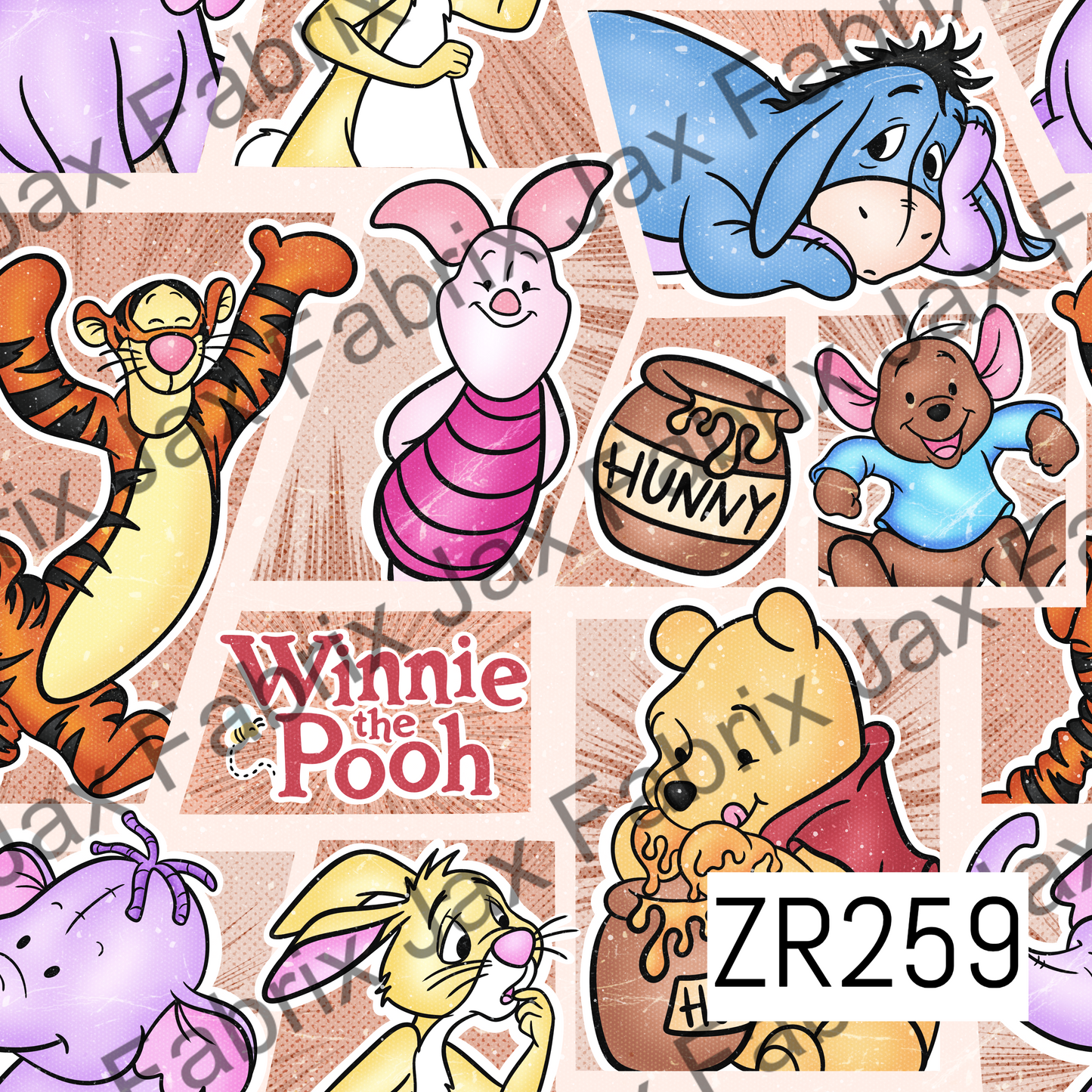 Tan Comic Pooh ZR259