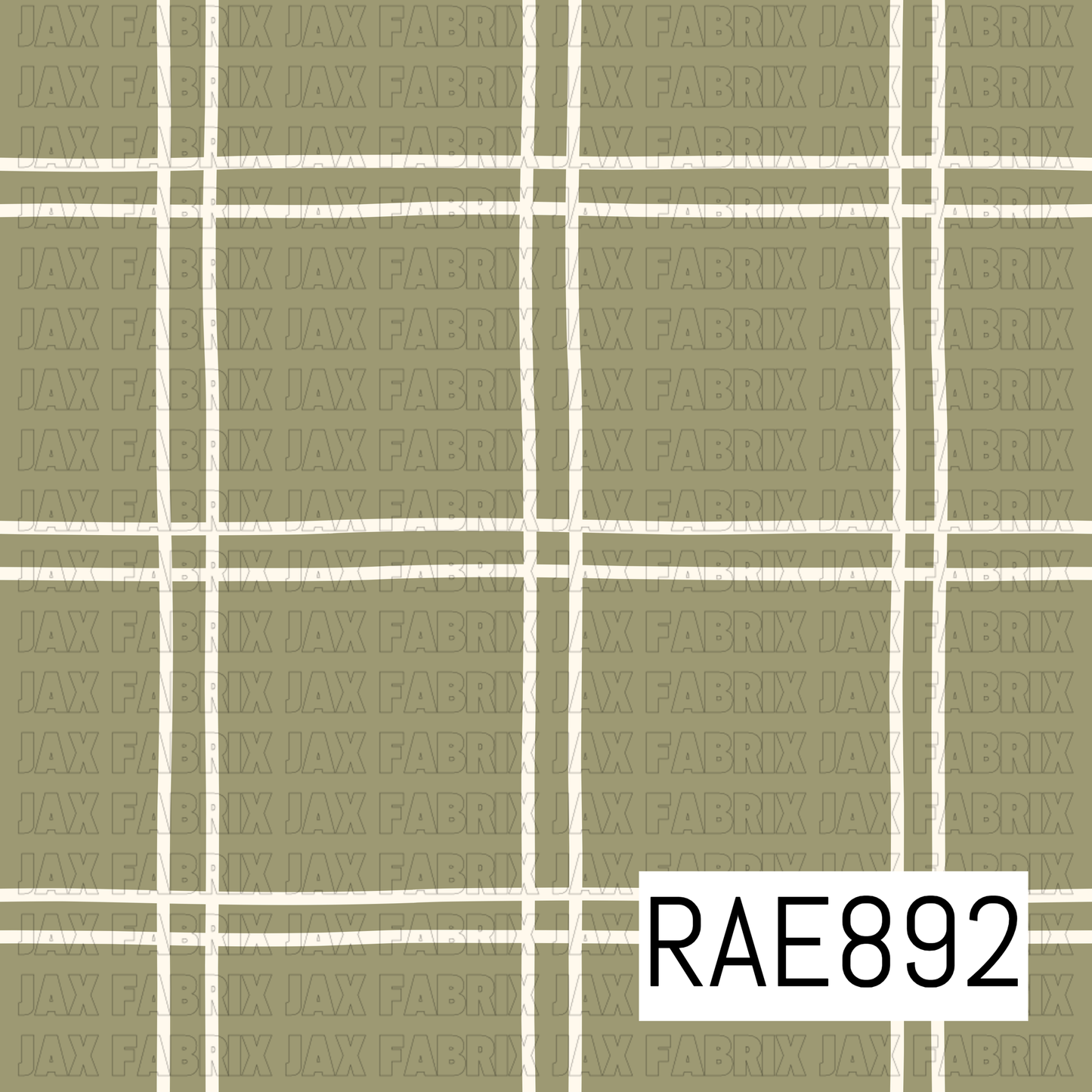 Vintage Floral Plaid Green RAE892