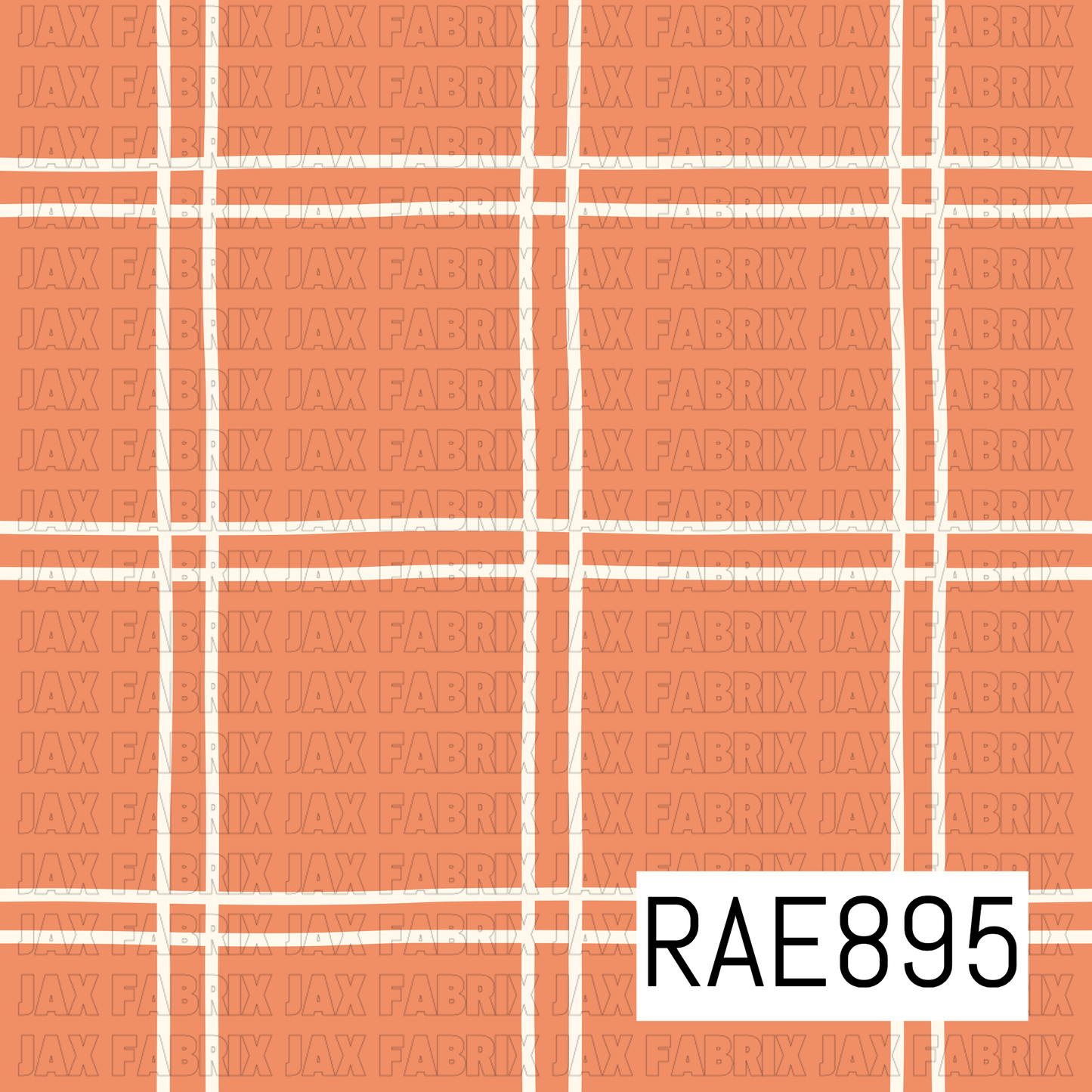 Vintage Floral Plaid Orange RAE895