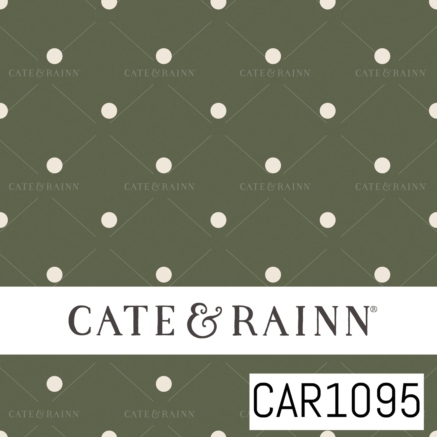 Briara and Pine Dots Green CAR1095