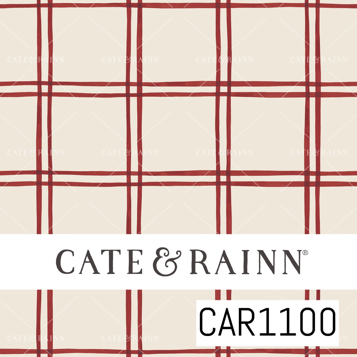 Briara and Pine Dots Plaid Red CAR1100