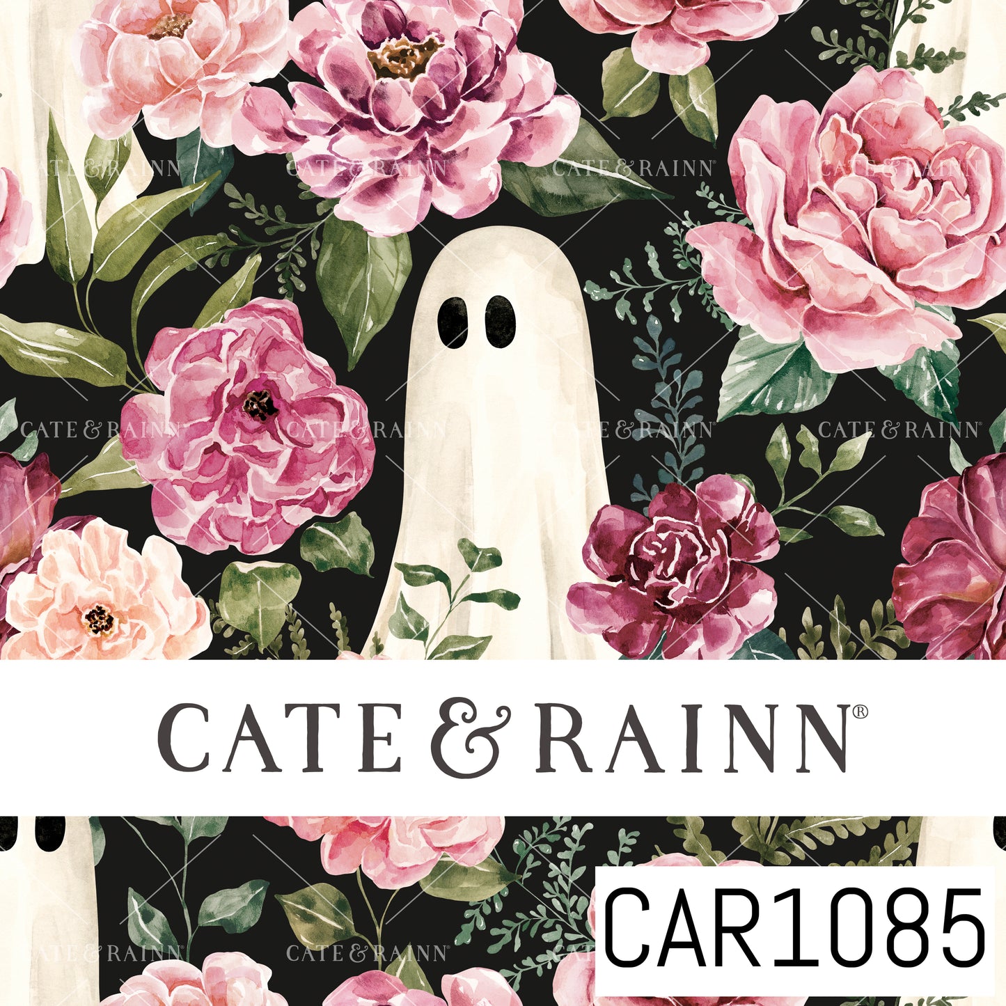 Moonlit Hollow Ghosts Floral CAR1085