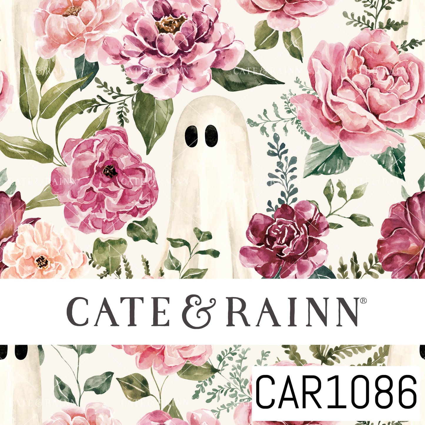 Moonlit Hollow Ghosts Floral CAR1086