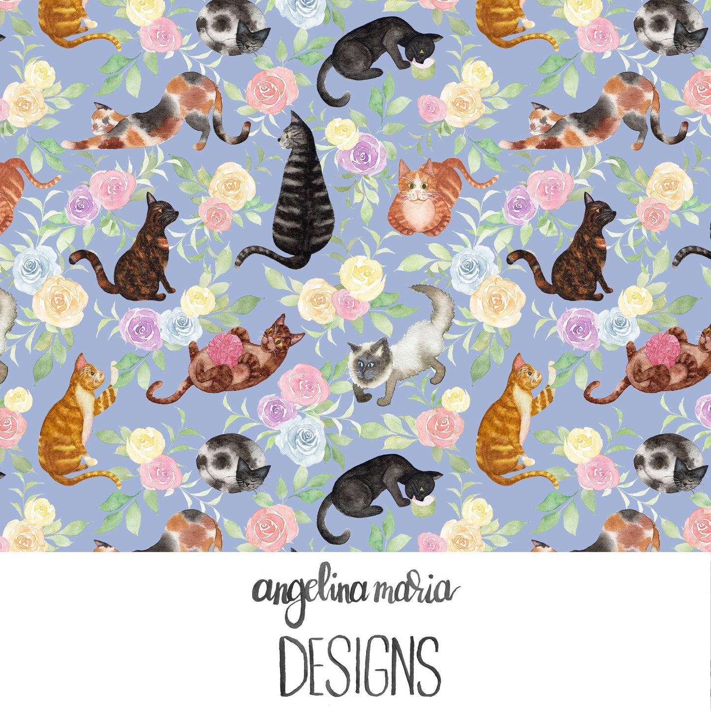 Whiskers And Bloom Blue SAMD371