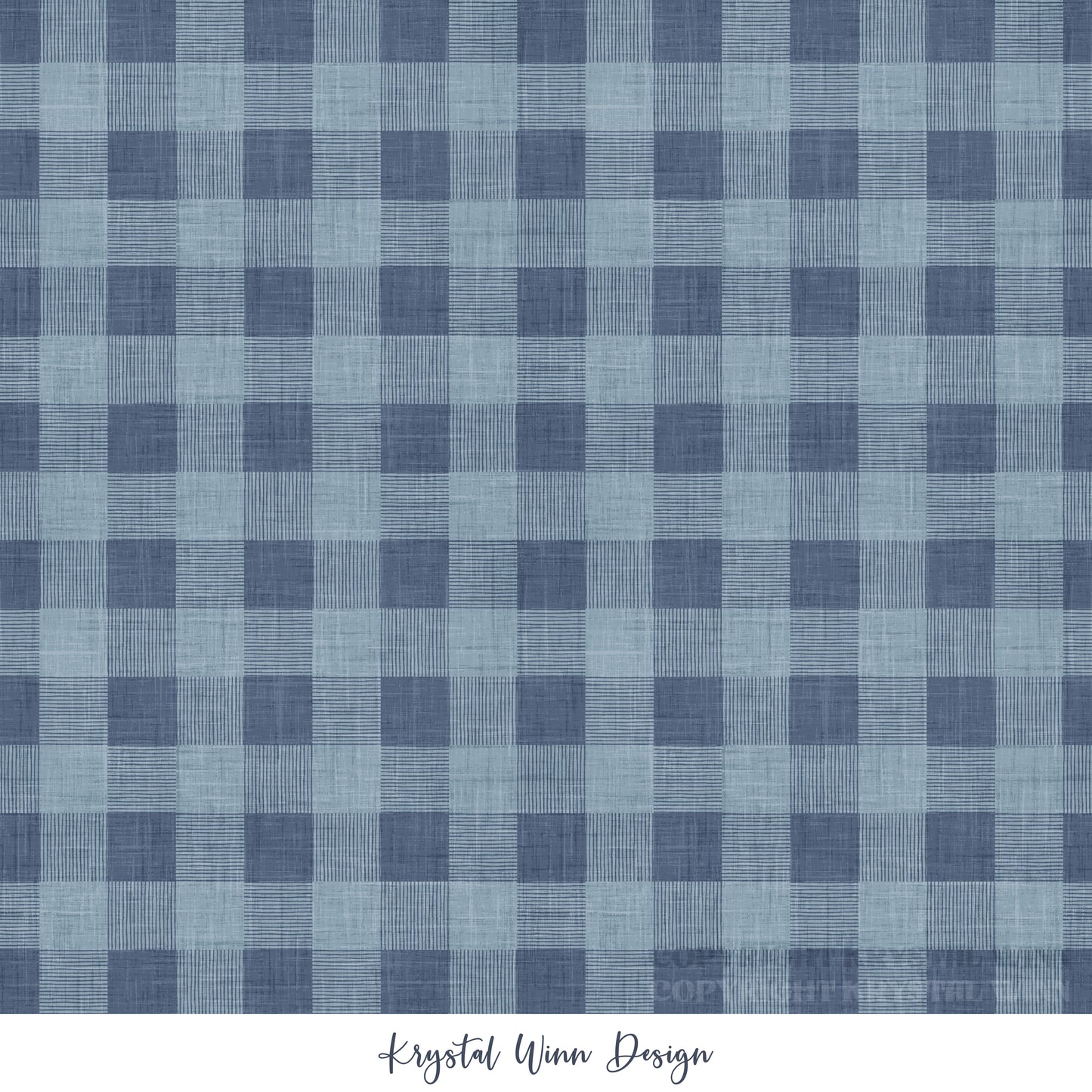 Yankee Doodle Part 2 Gingham Navy KW1294