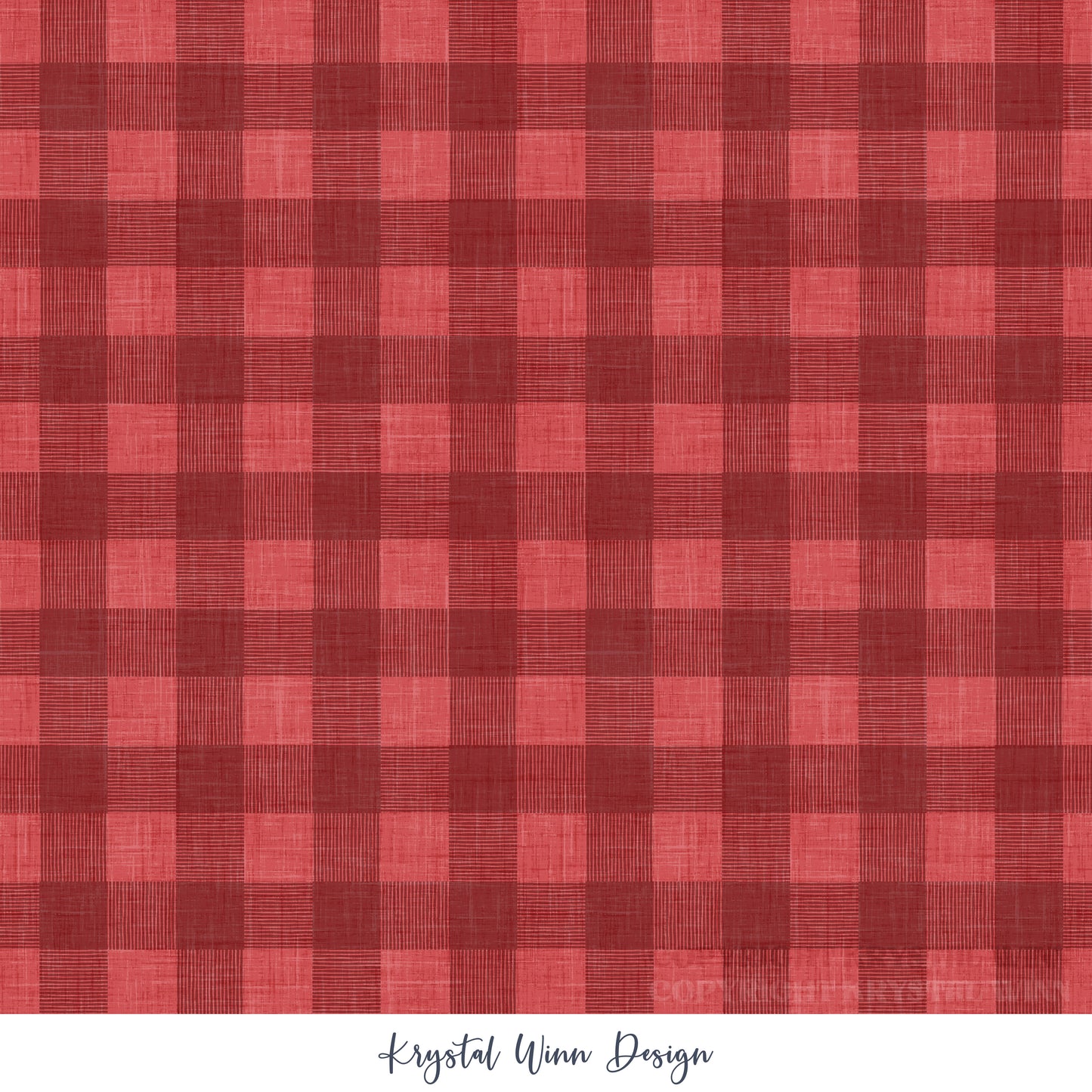 Yankee Doodle Part 2 Gingham Red KW1293