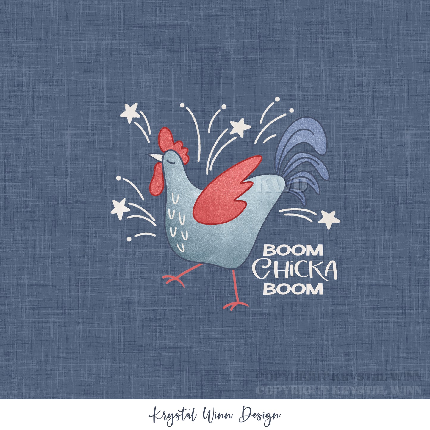 Yankee Doodle Part 2 Boom Chicka Boom panel KW1286