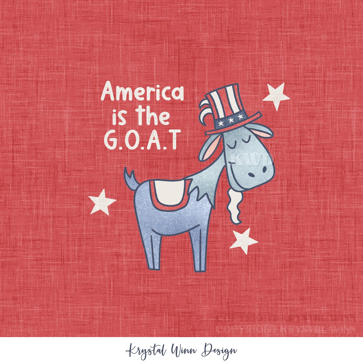 Yankee Doodle Part 2 America is the GOAT panel KW1284