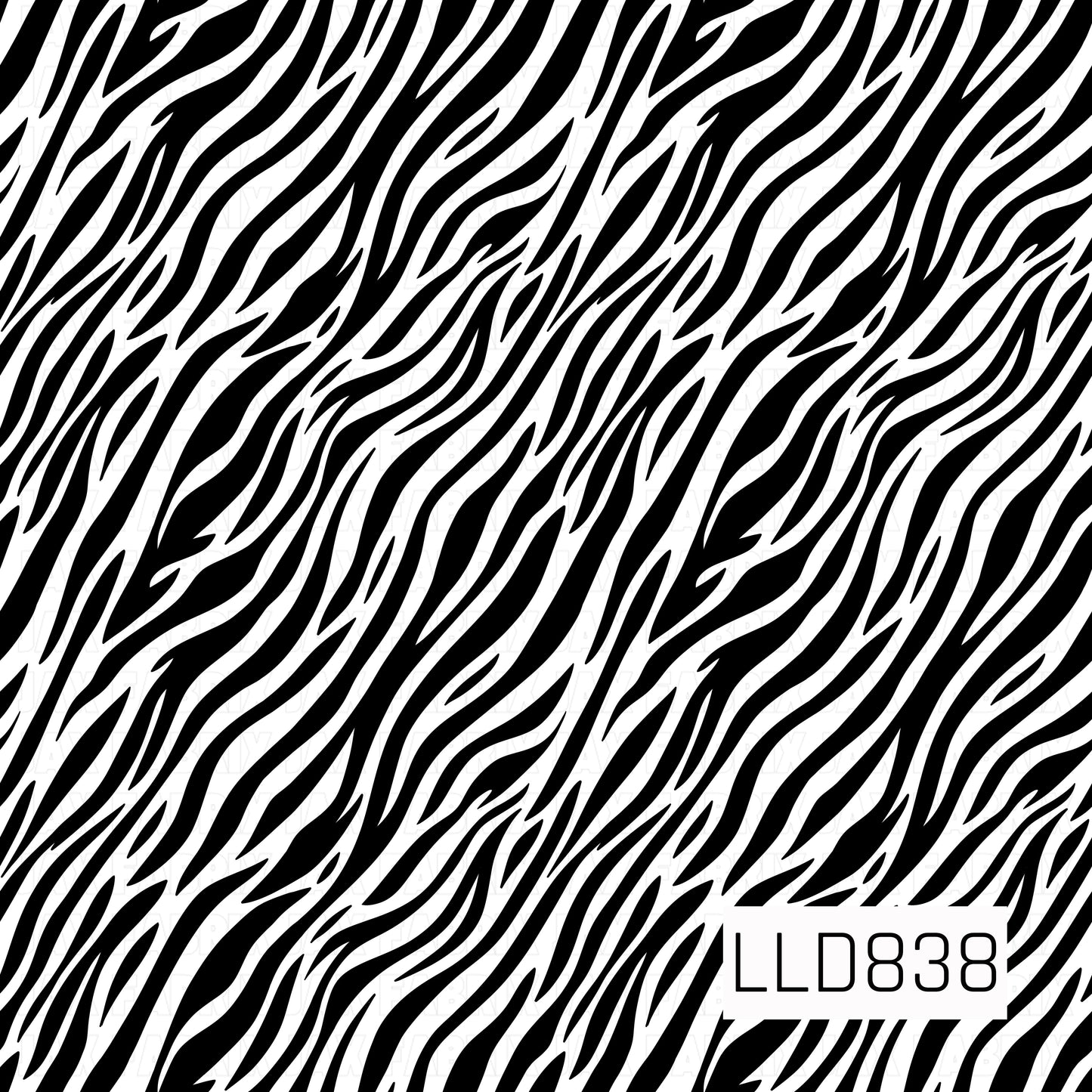 A seamless zebra print pattern featuring bold black stripes on a crisp white background.
