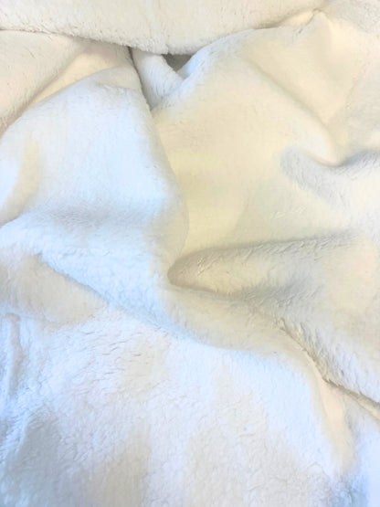 White Sherpa Blankets 50x60