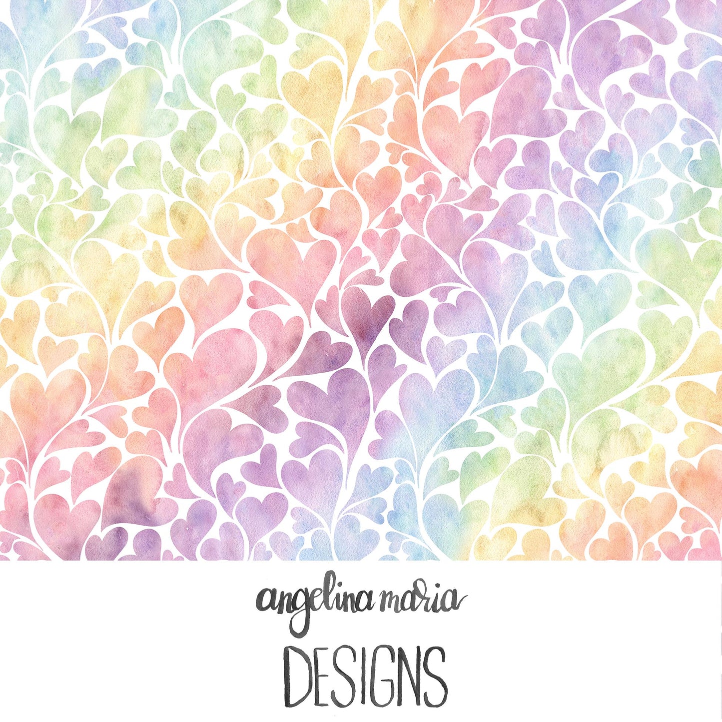 Whiskers And Bloom Cotton Candy Hearts SAMD368