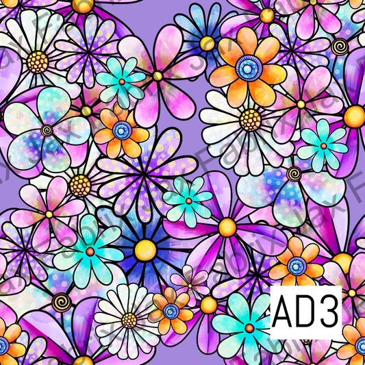Purple Floral AD3