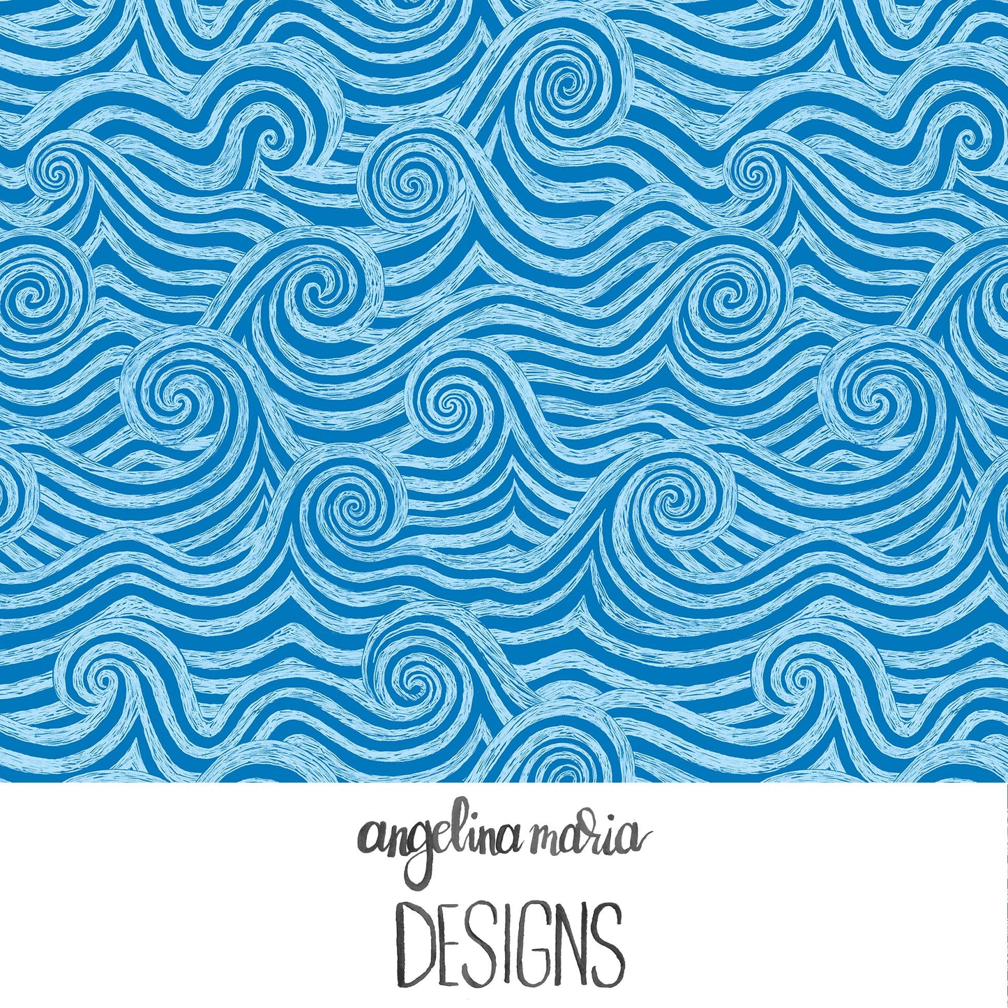 Mermaid Magic Waves Blue AMD301