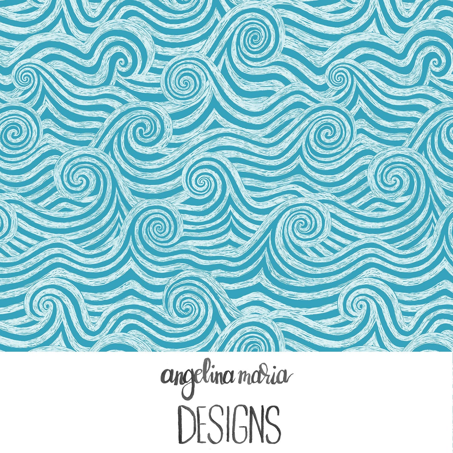 Mermaid Magic Waves Teal AMD299
