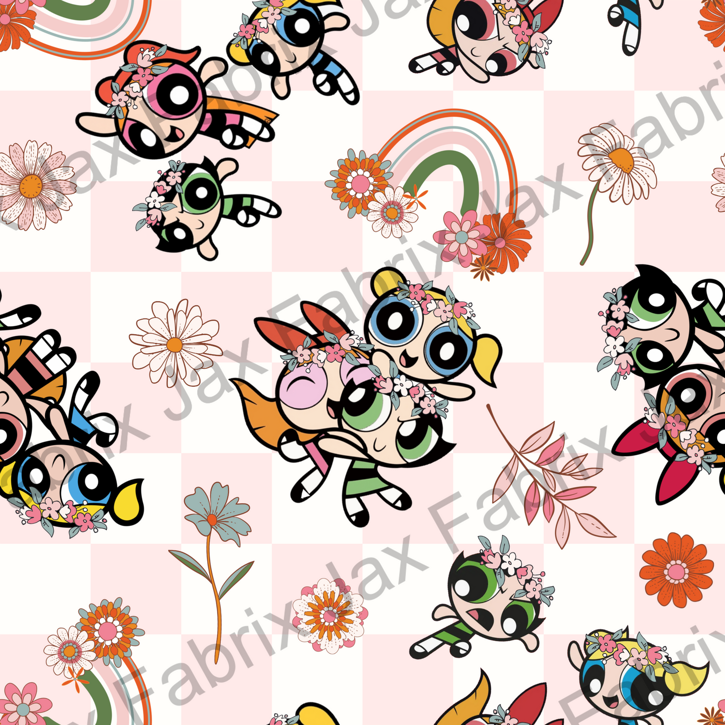 Rainbow Puff Girls QB83
