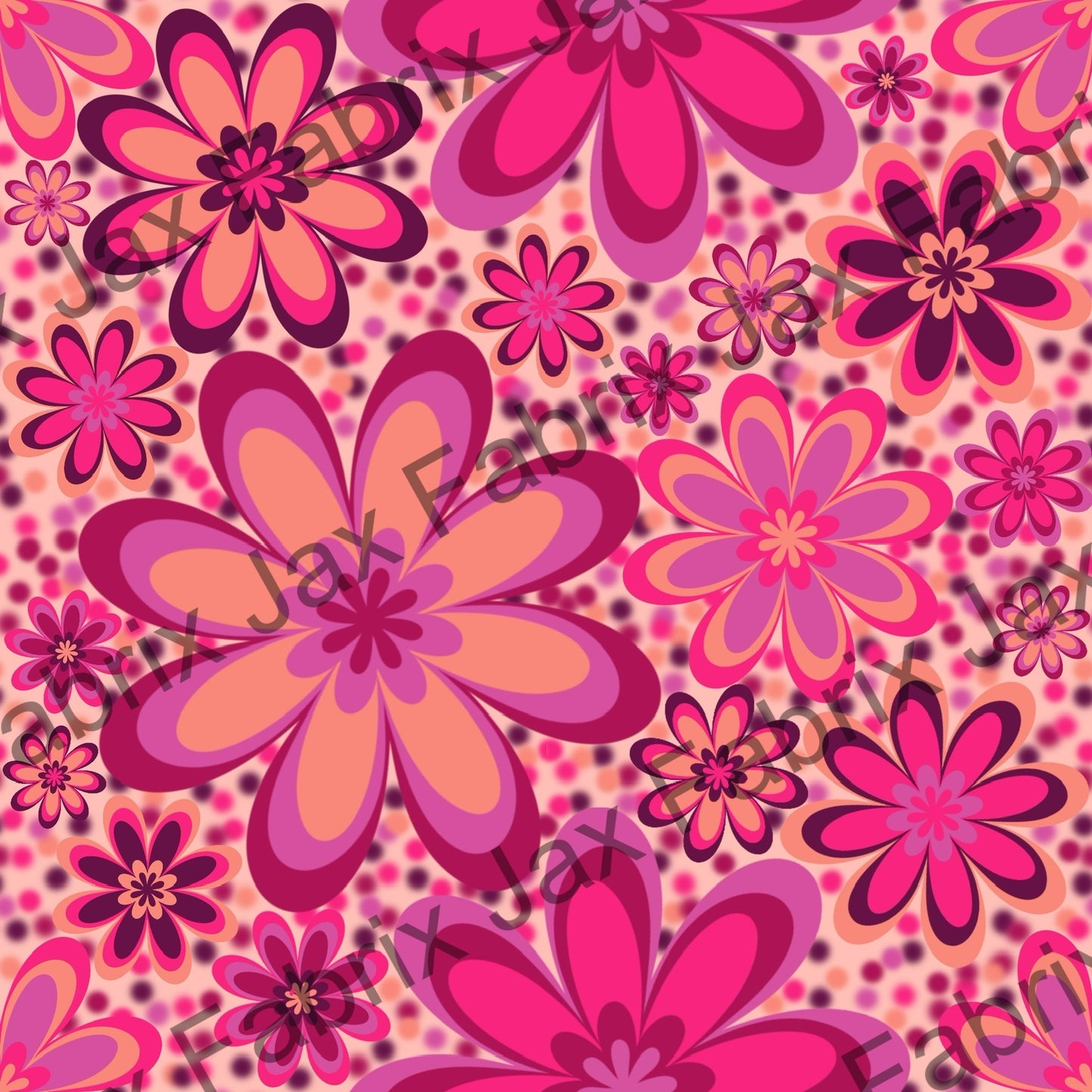 Groovy Floral Orange LCB4