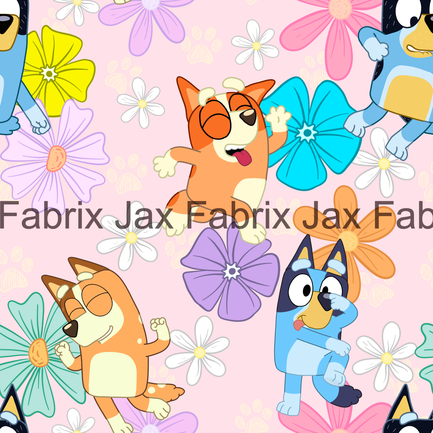 Pink Flower Dog INH156