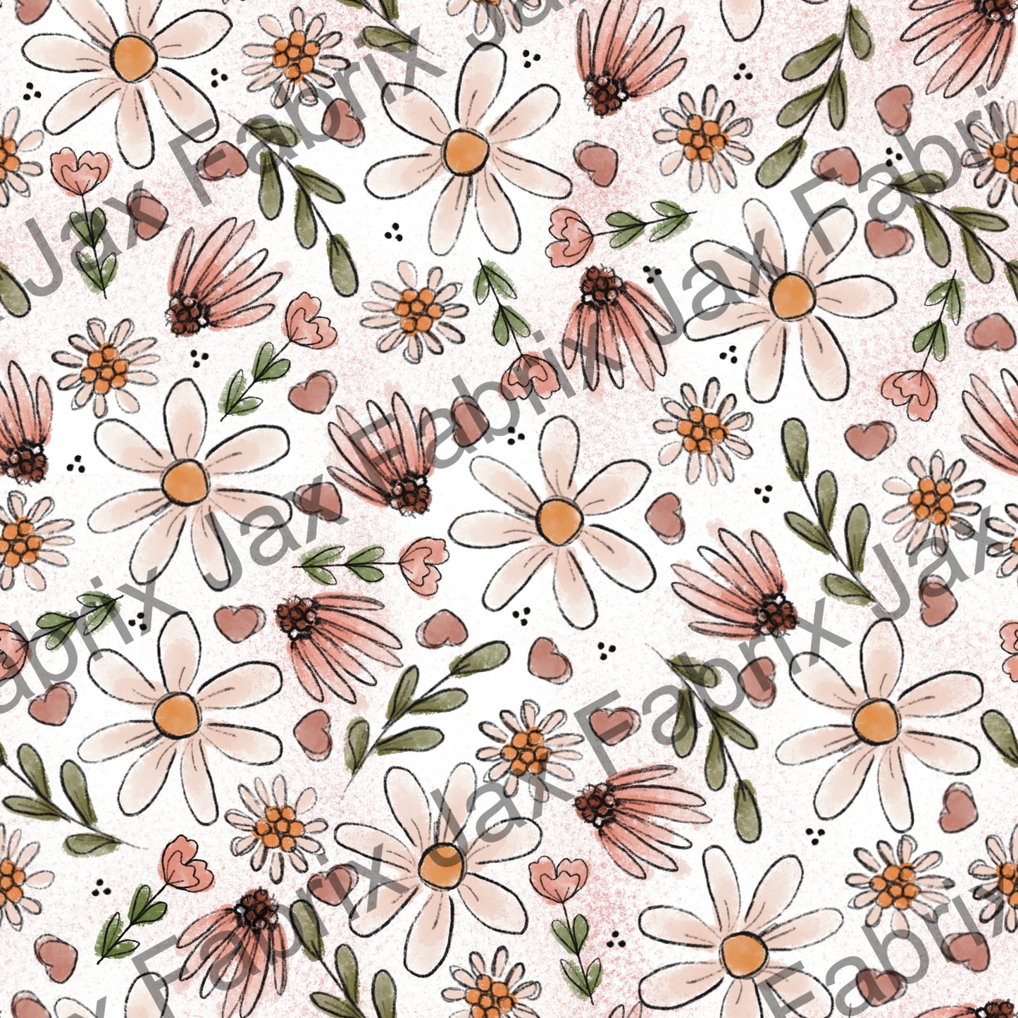 Dusty Rose Wildflowers BF189