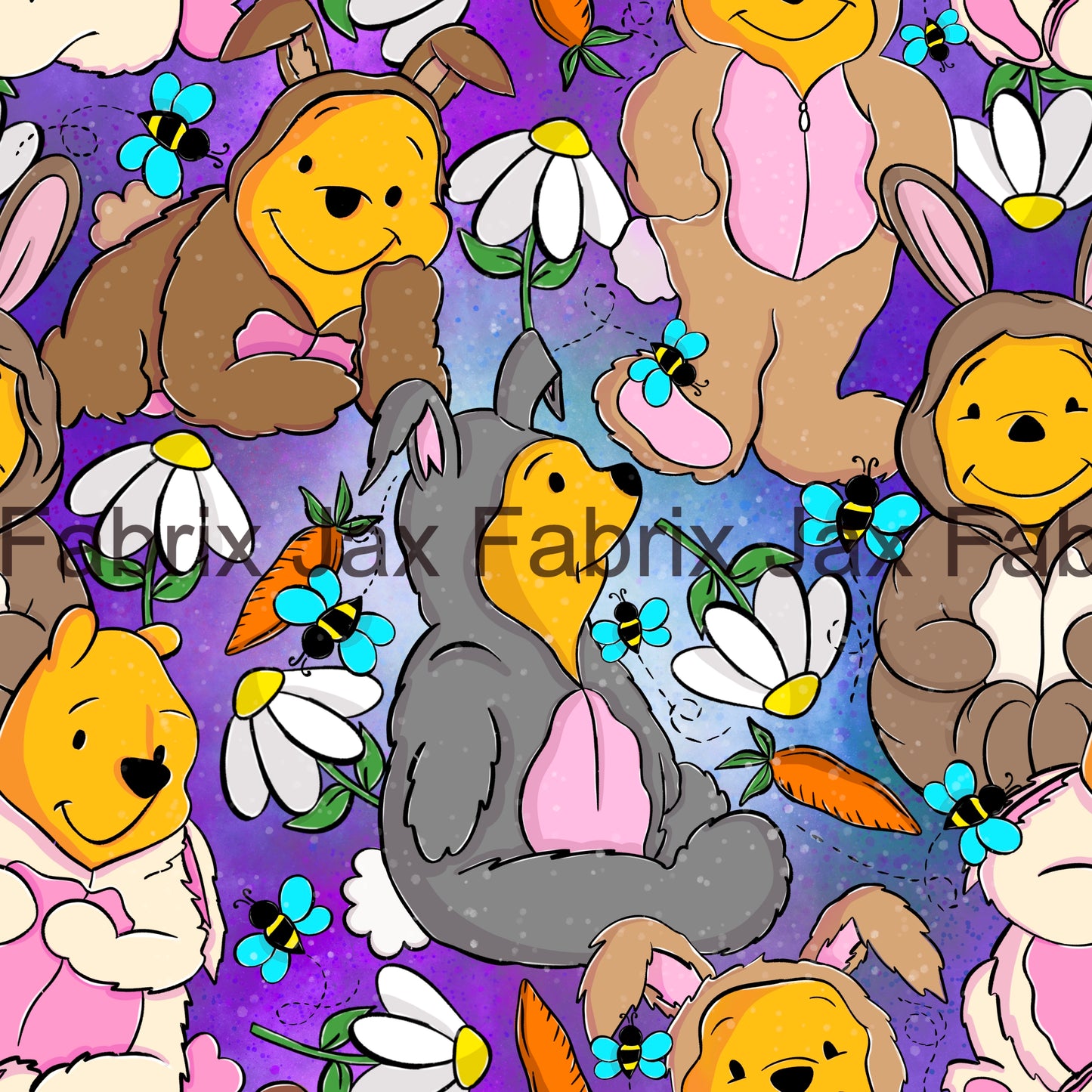 Bunny Pooh Purple ABS23