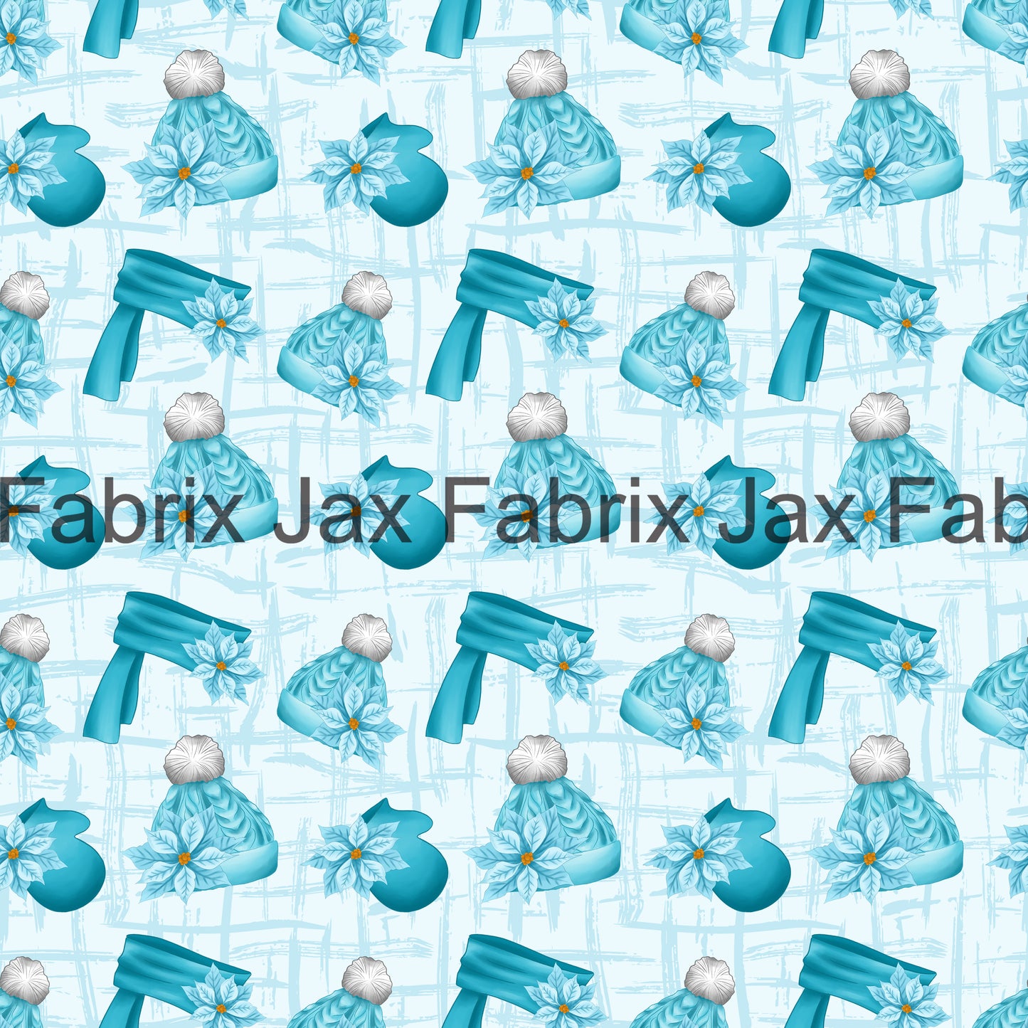 Blue Snowman Hats and Scarves INH95