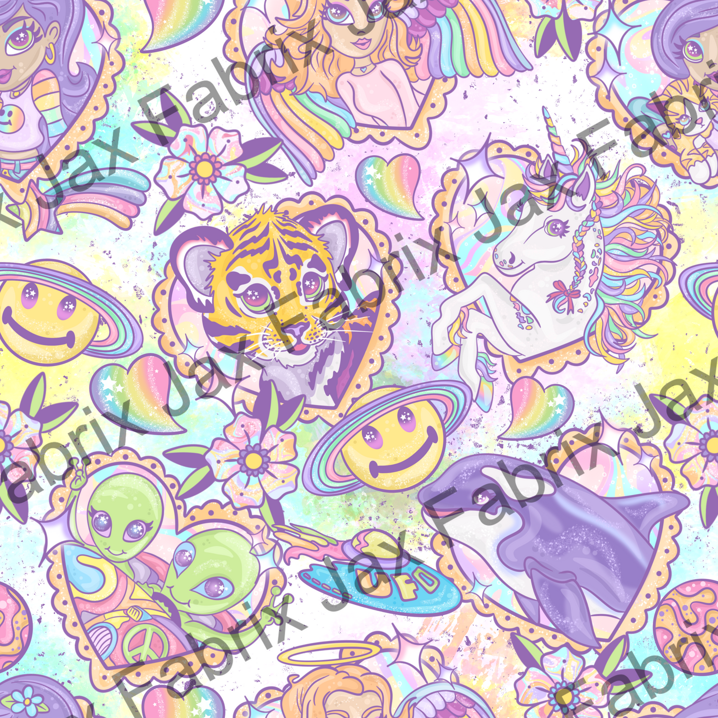 90's Vibe Tattoo Light Tie Dye PC189