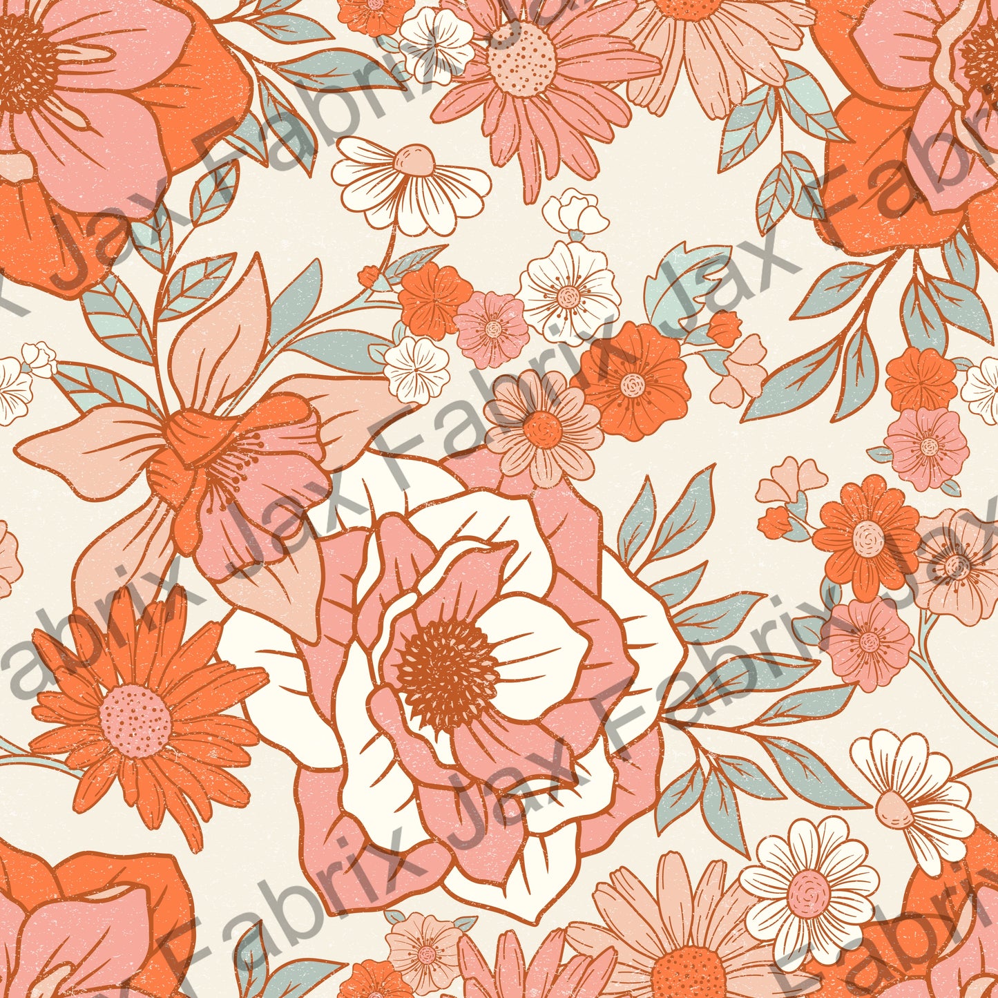 Boho Floral Pink and White Flower CPDS45