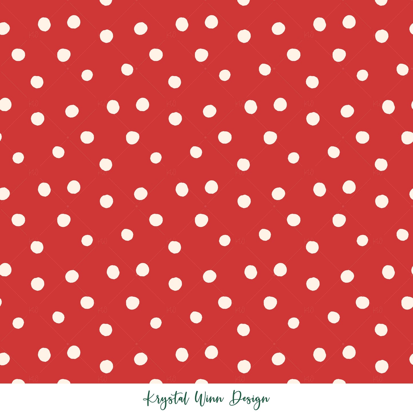 All I want For Christmas Dot Red KW255