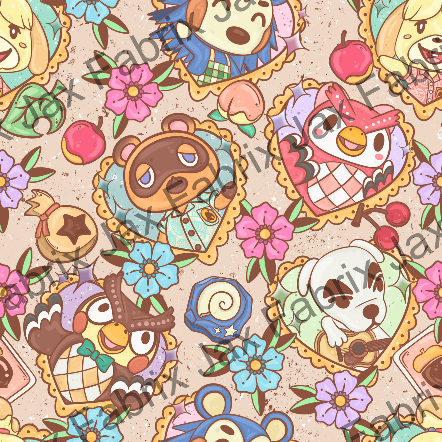 Tattoo Animal Villagers Tan PC353