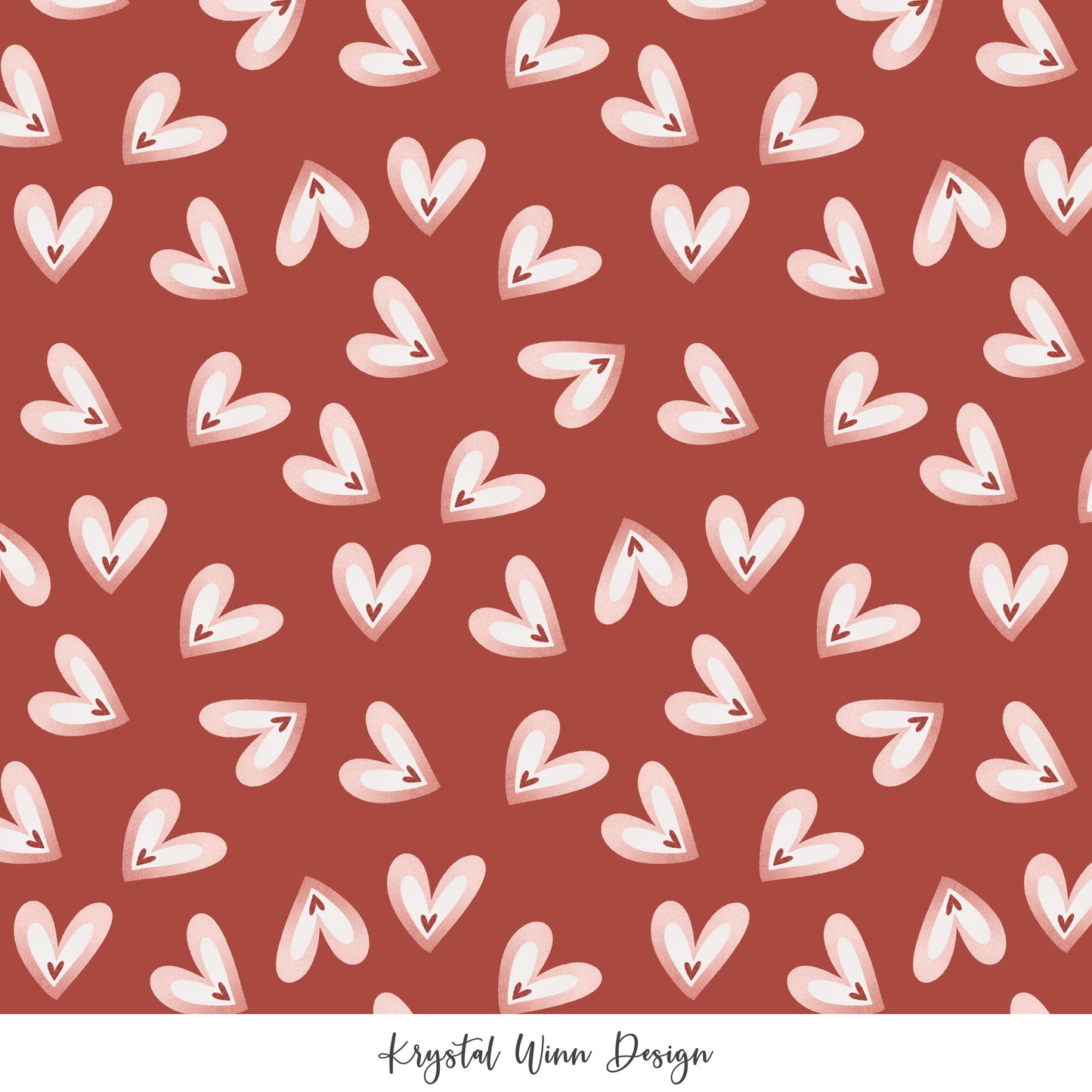 Bee Mine Tossed Hearts Red KW300