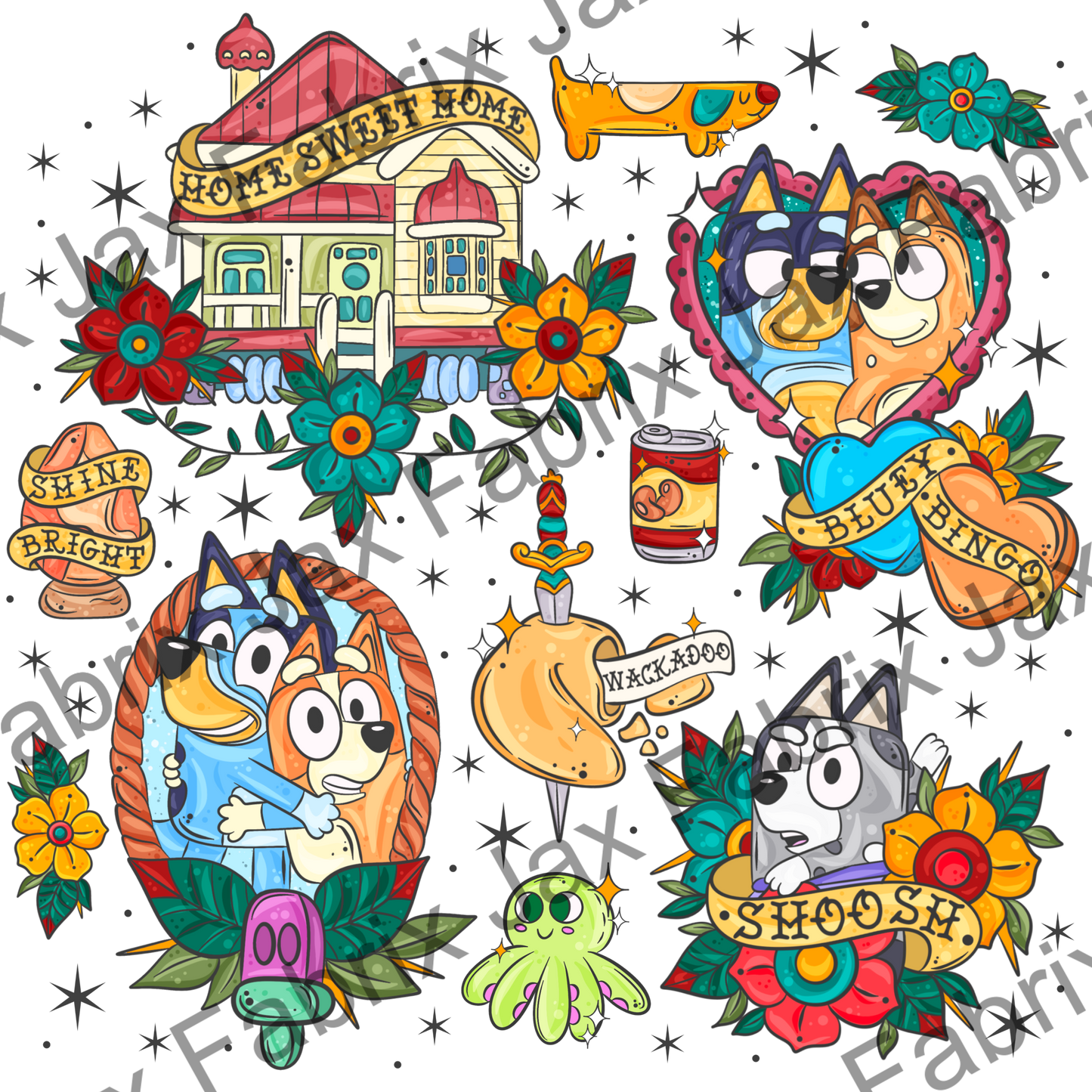 Tattoo Pups PNG PC442